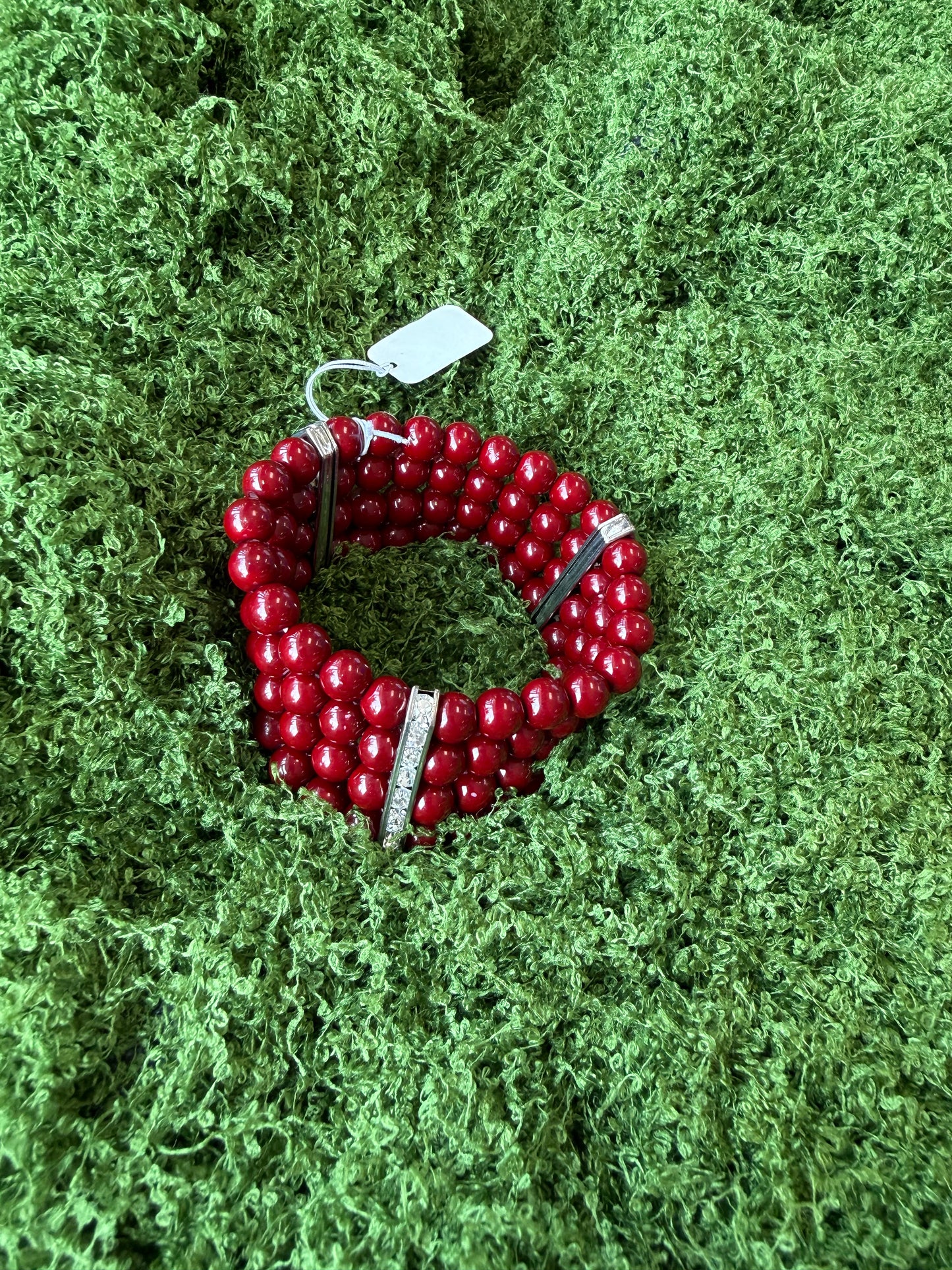 Red Beaded Bracelet
