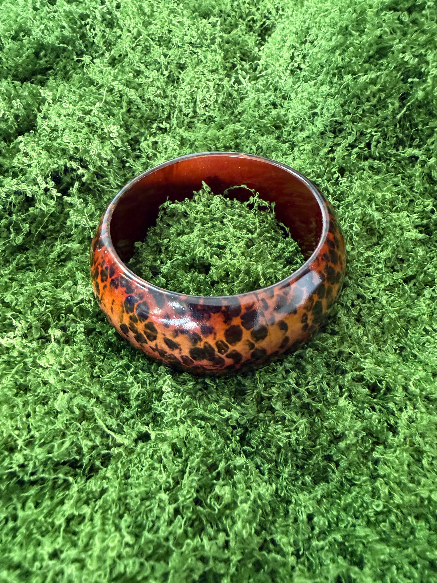 Snake print bangle