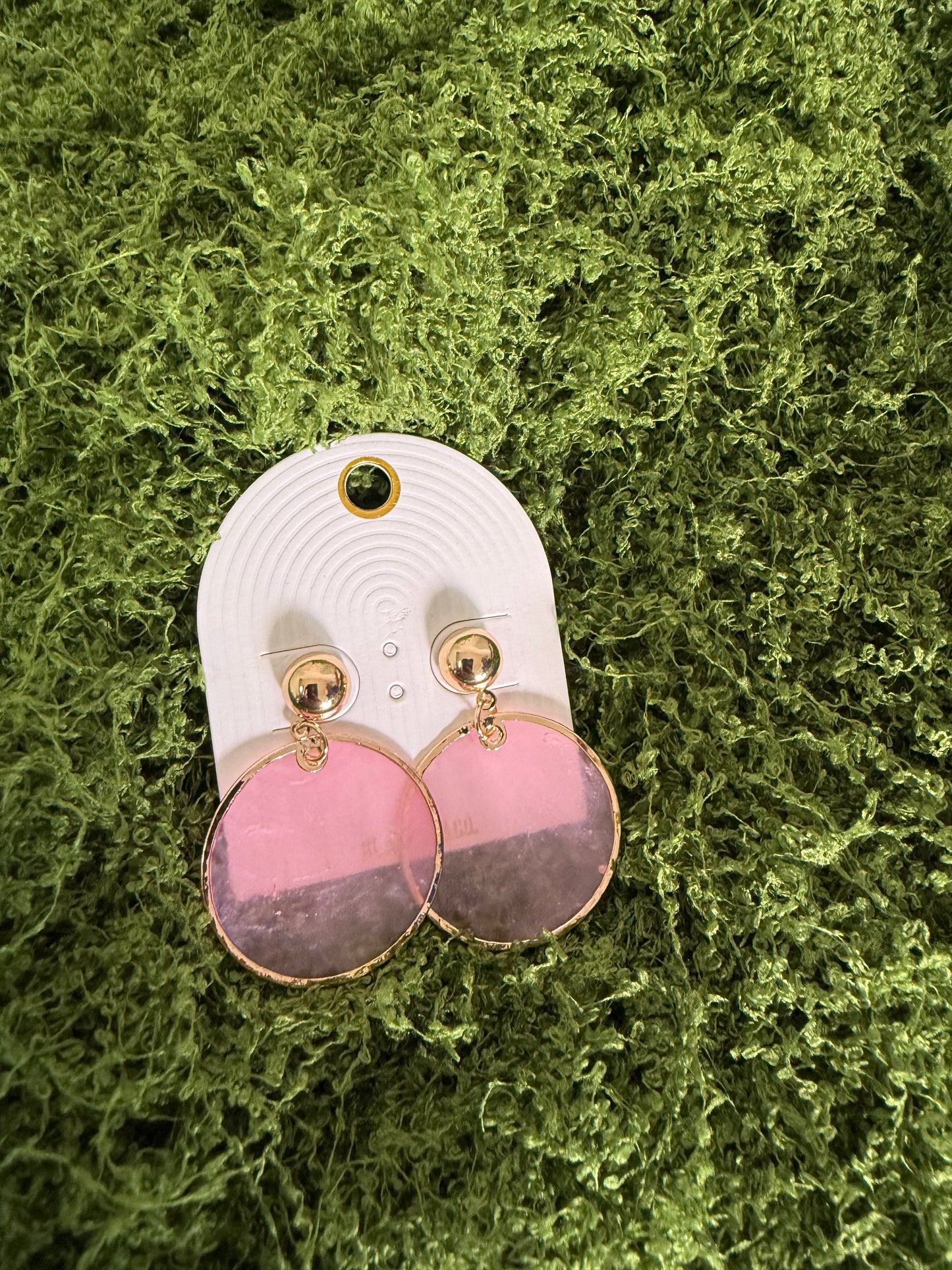 Pink earrings