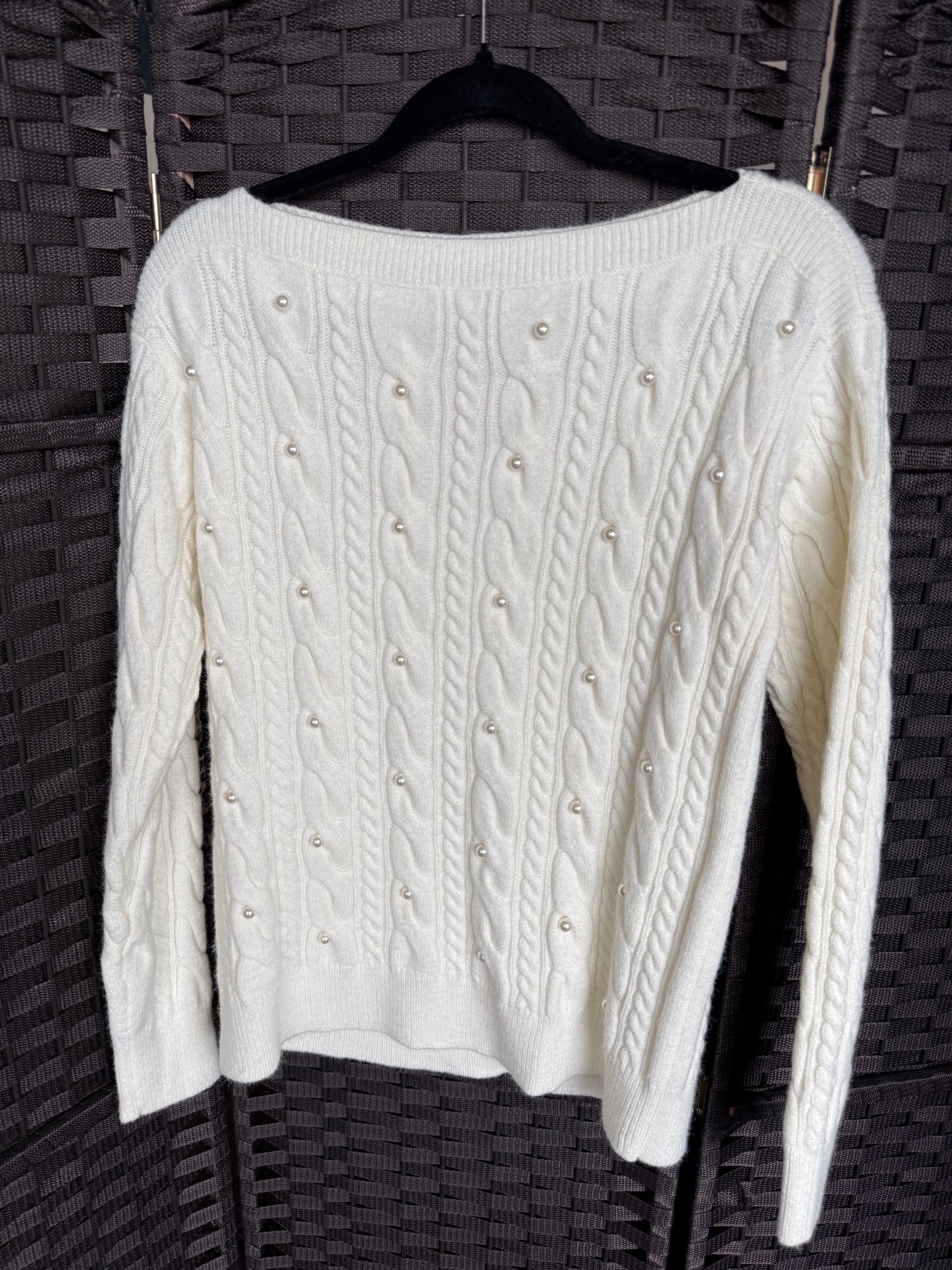 Small Ann Taylor sweater pearls