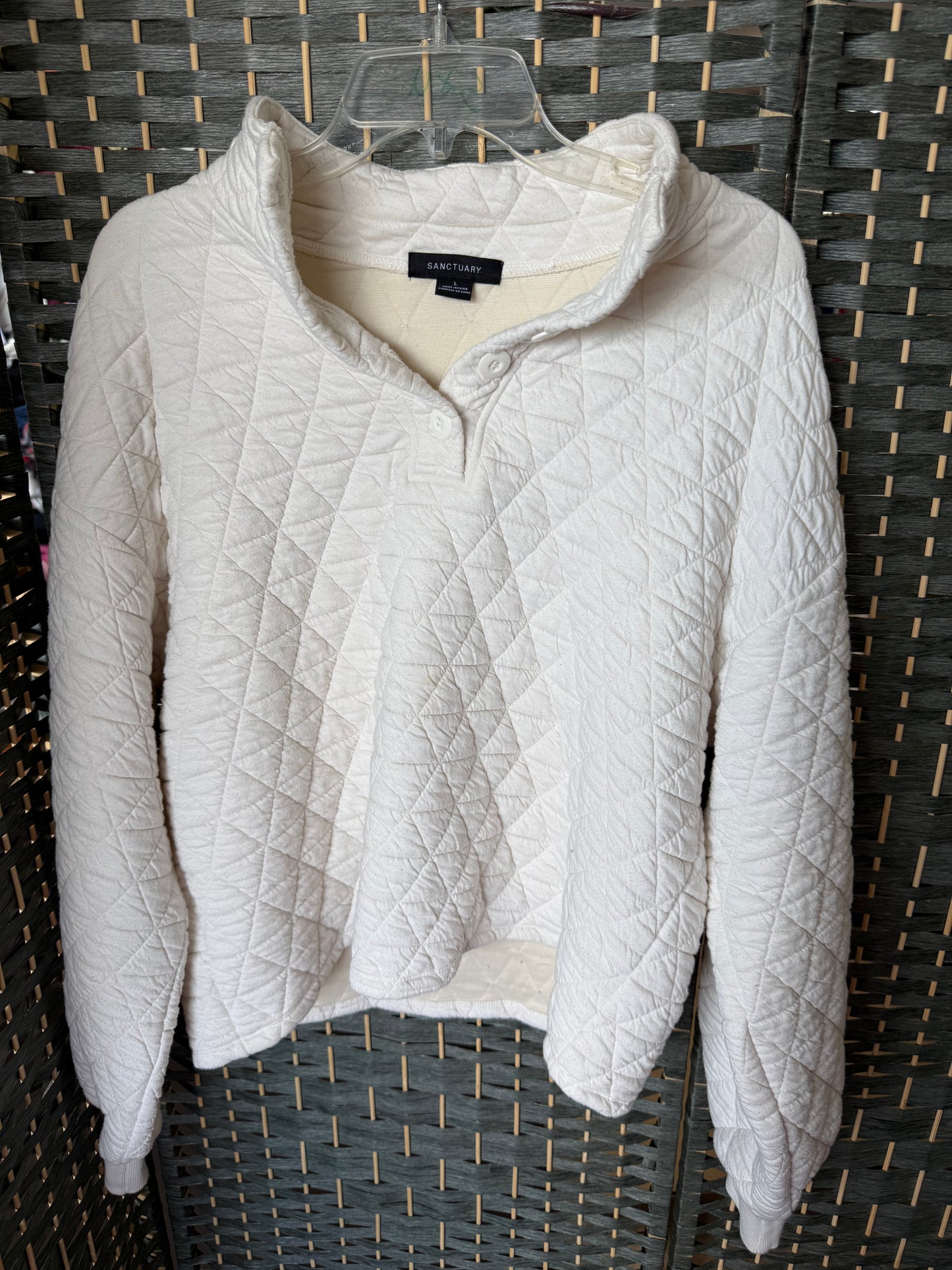 LG. QUILTED PULLOVER