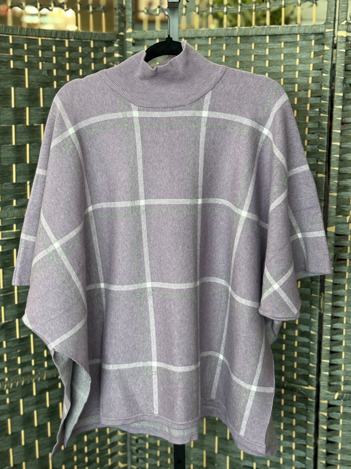 Purple Poncho One Size