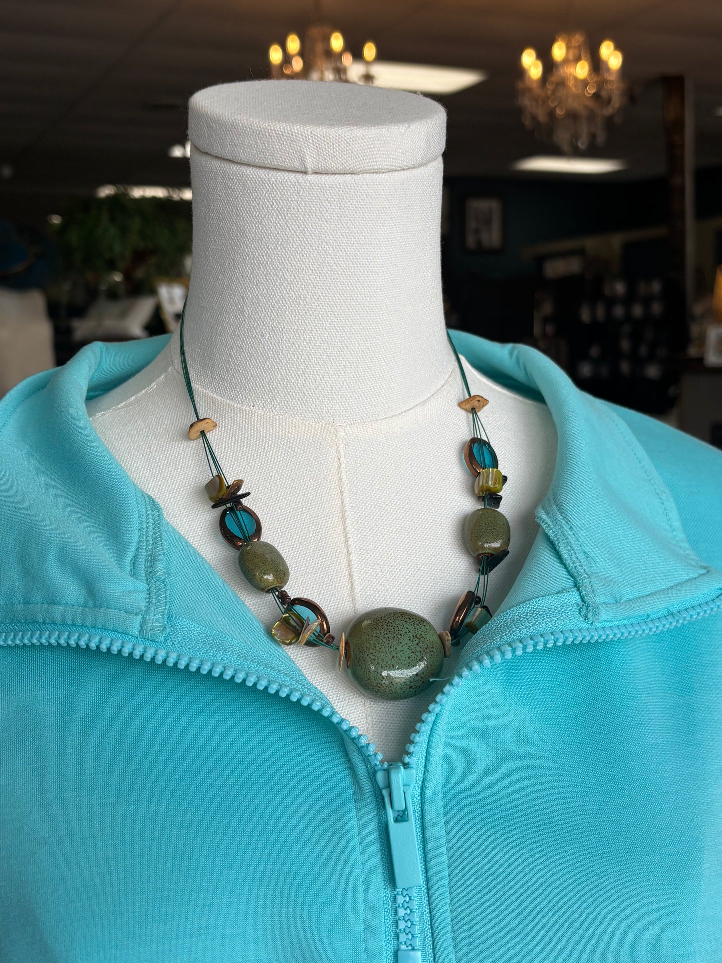 green necklace