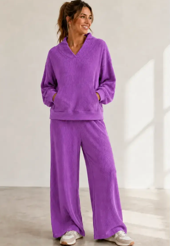 2 pc set purple