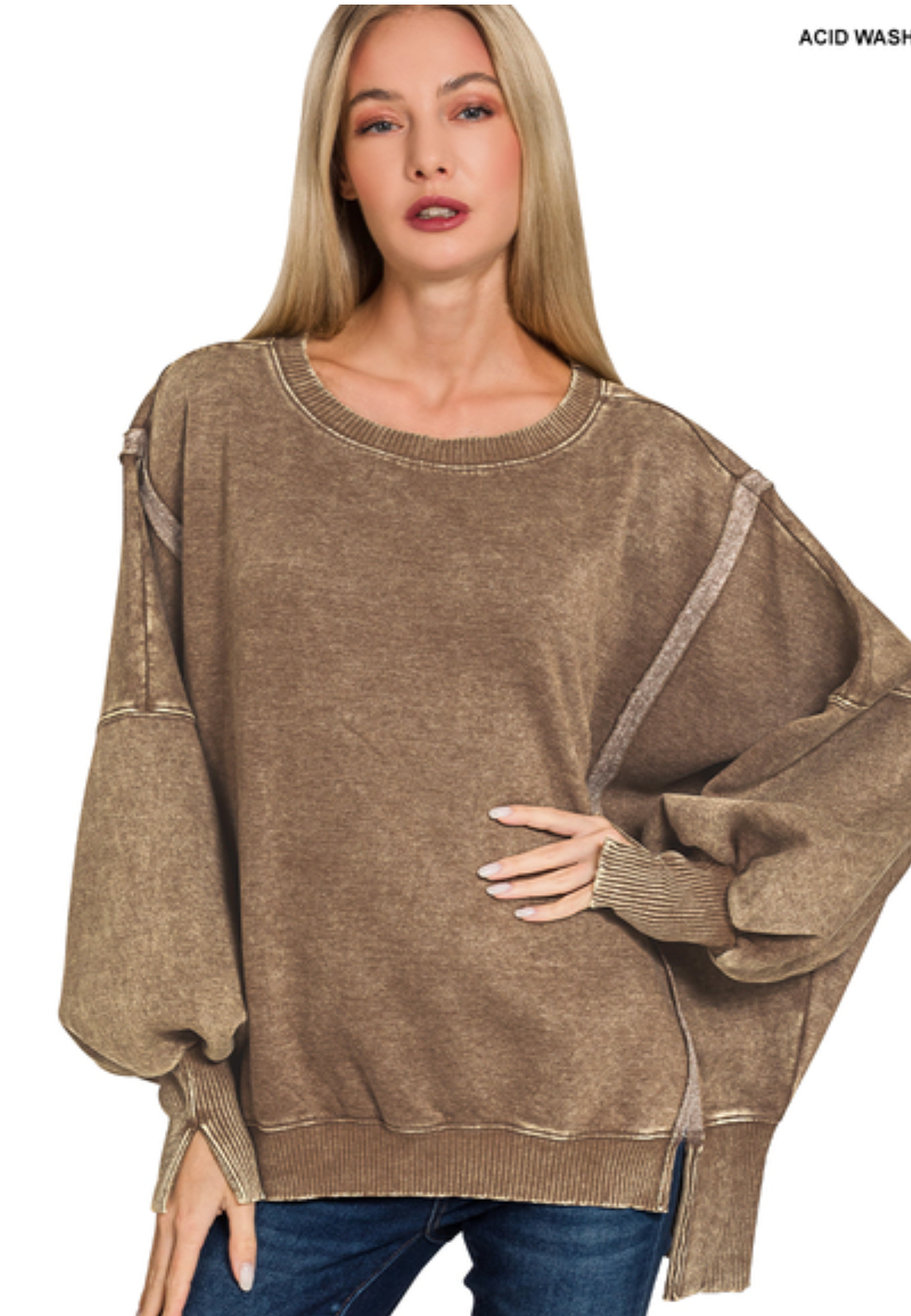 Mineral wash sweatshirt