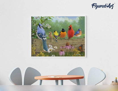 Paint by numbers - Birds On A Fence