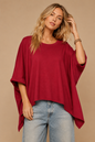 DOLMAN HALF SLEEVE OVERSIZE TOP