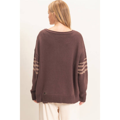 Oversized Number Knit Sweater