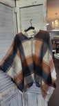 OS PLAID CARDIGAN