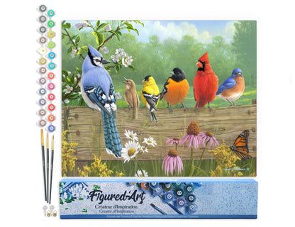 Paint by numbers - Birds On A Fence
