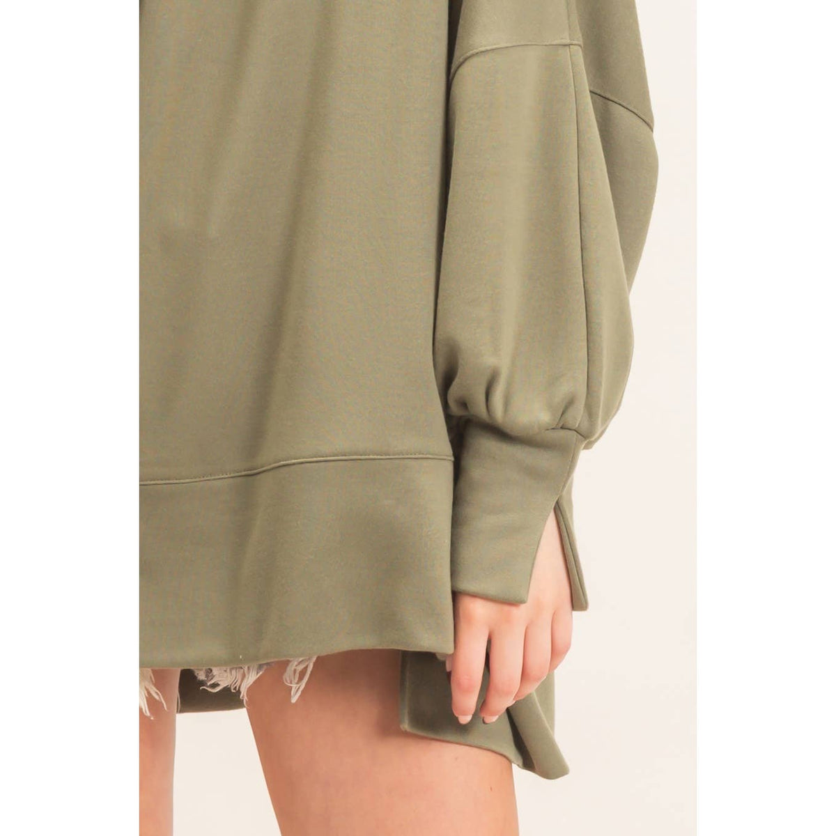 Oversized Crew Neck Sweatshirt