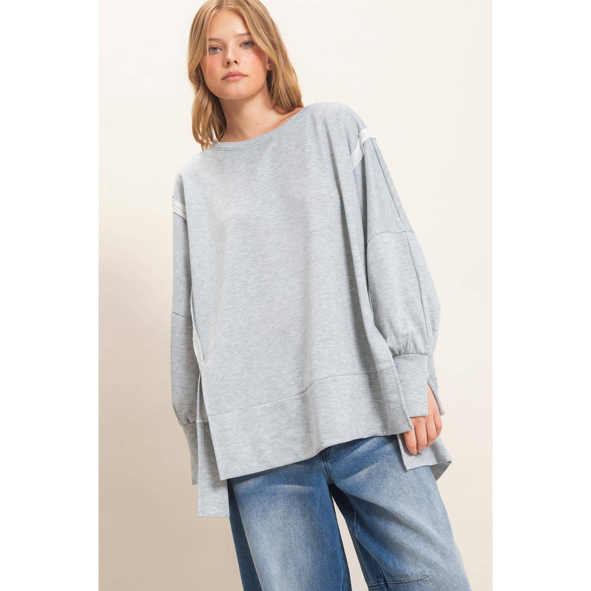 Oversized Crew Neck Sweatshirt