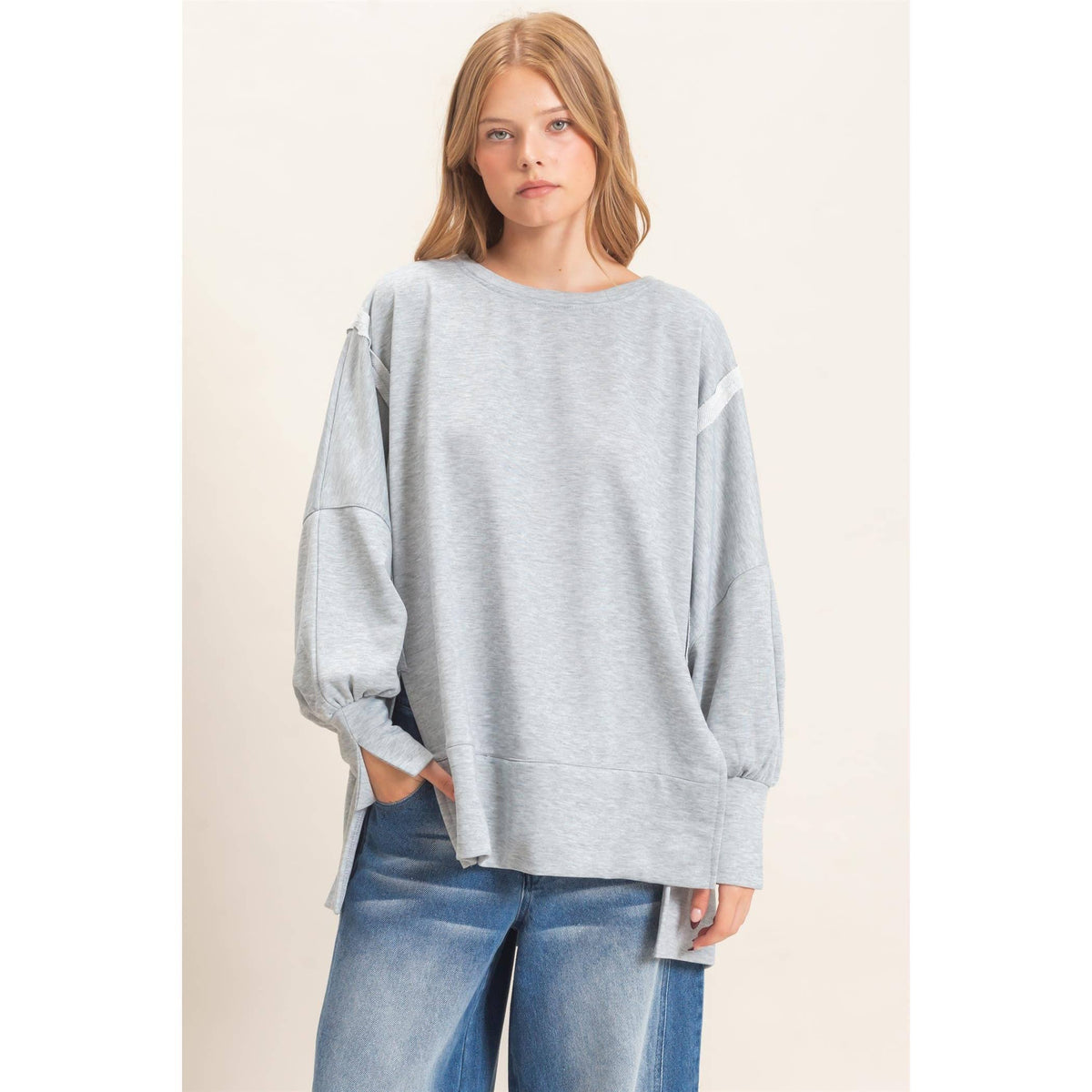 Oversized Crew Neck Sweatshirt