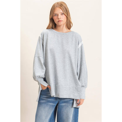 Oversized Crew Neck Sweatshirt
