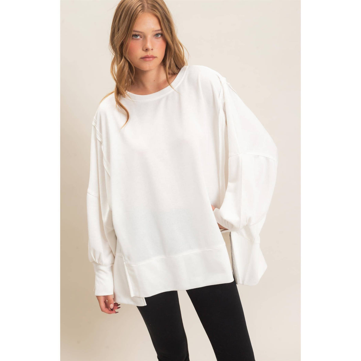 Oversized Crew Neck Sweatshirt