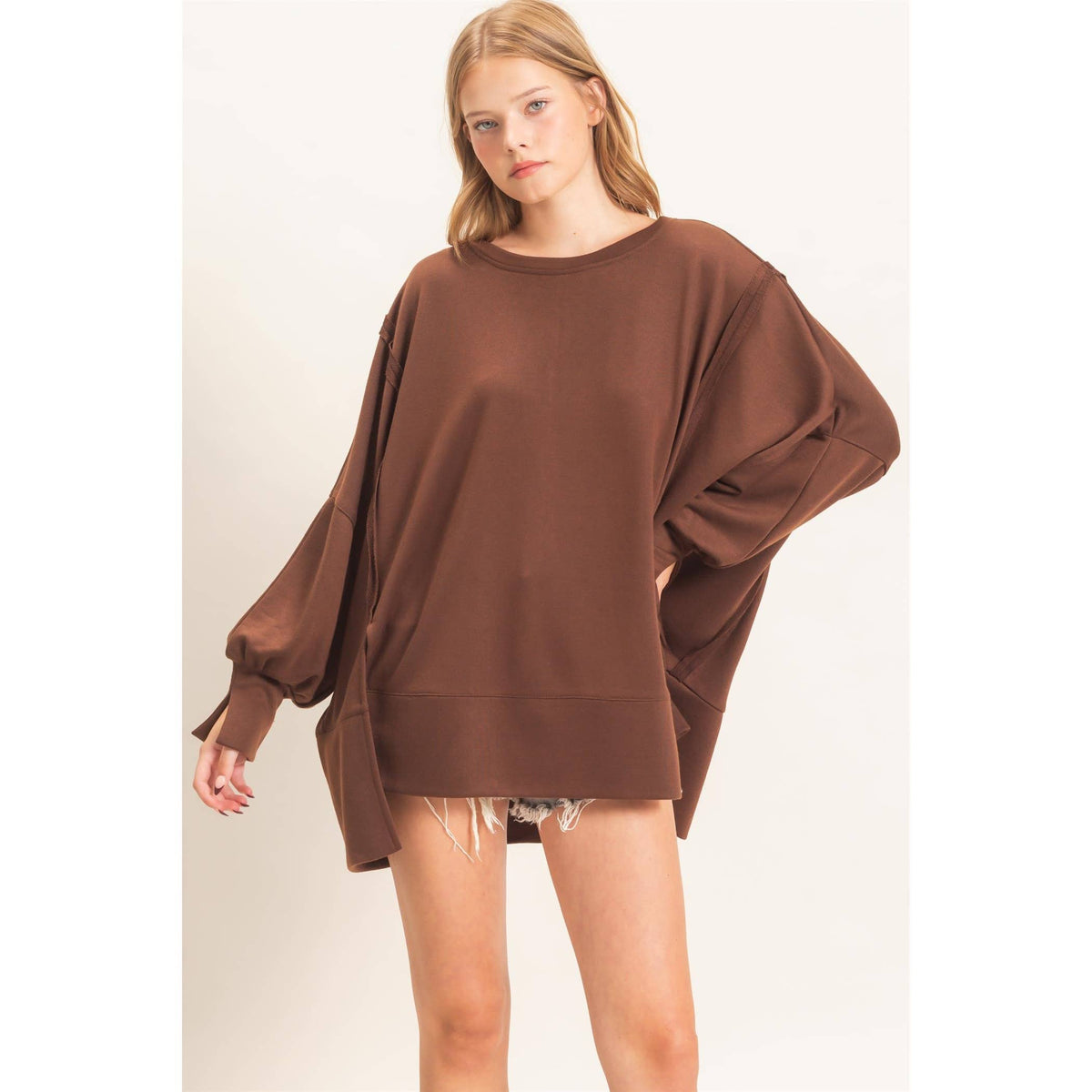 Oversized Crew Neck Sweatshirt