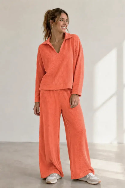 Urban Ribbed Wide Leg Pant