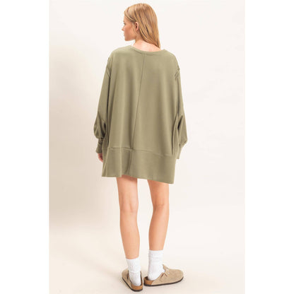 Oversized Crew Neck Sweatshirt