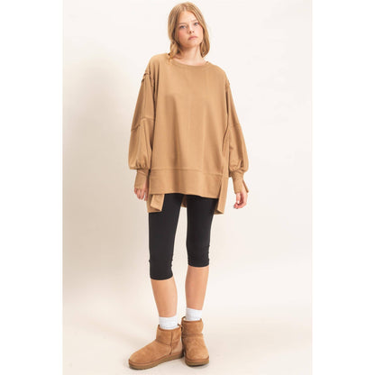 Oversized Crew Neck Sweatshirt