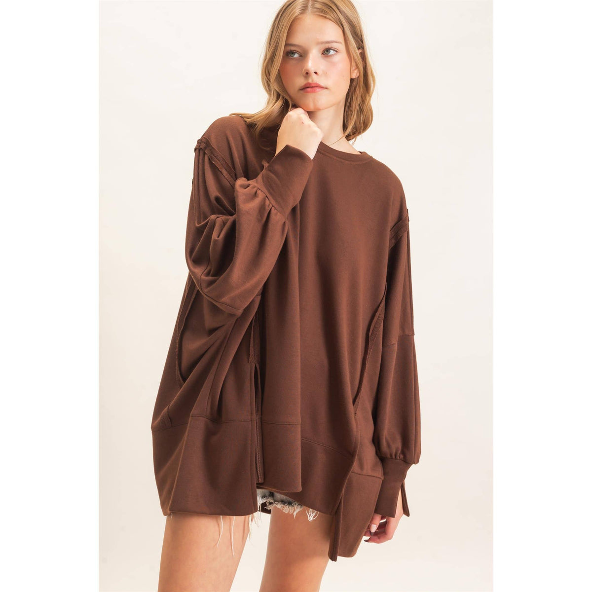 Oversized Crew Neck Sweatshirt