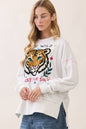 Tiger Applique Sweatshirt