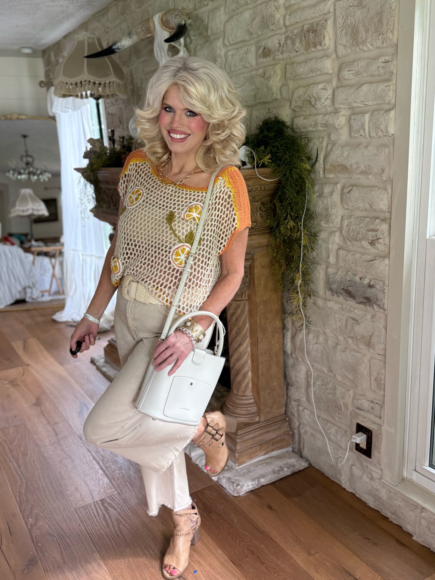 Lemon Crochet Sweater