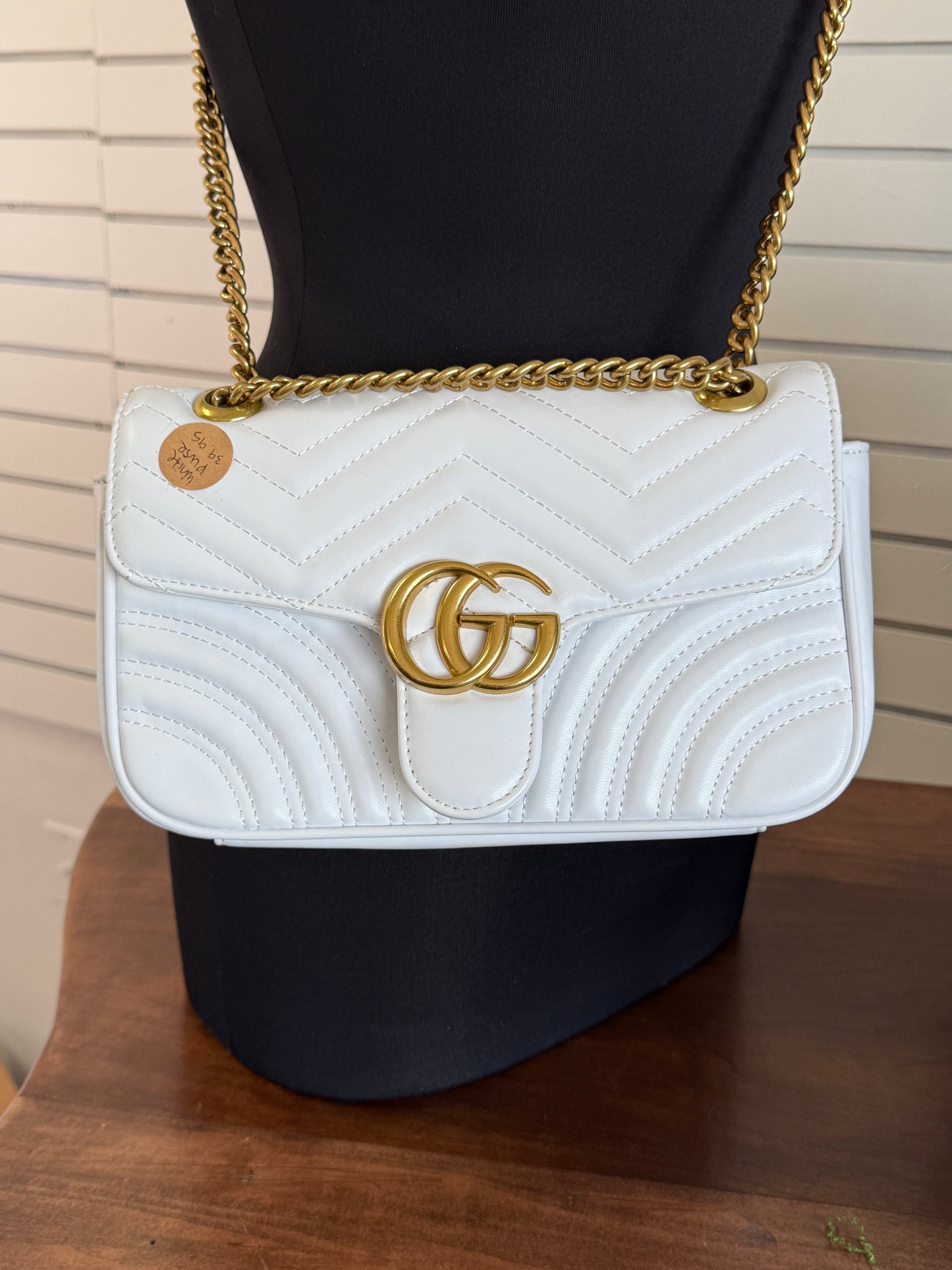 Gucci White Purse
