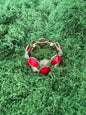 red and gold bracelet