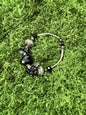 Black and silver bracelet
