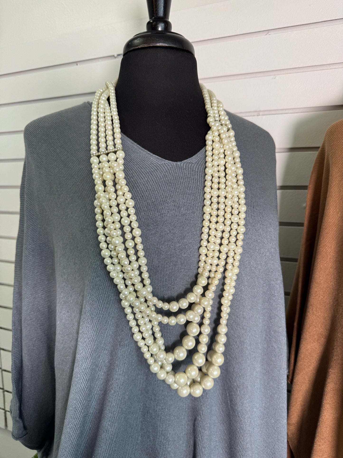 Stacked Pearl Necklace
