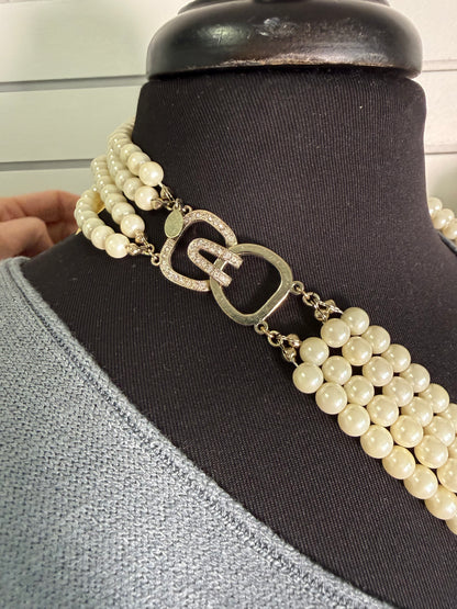 Stacked Pearl Necklace