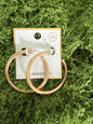 gold thick earrings