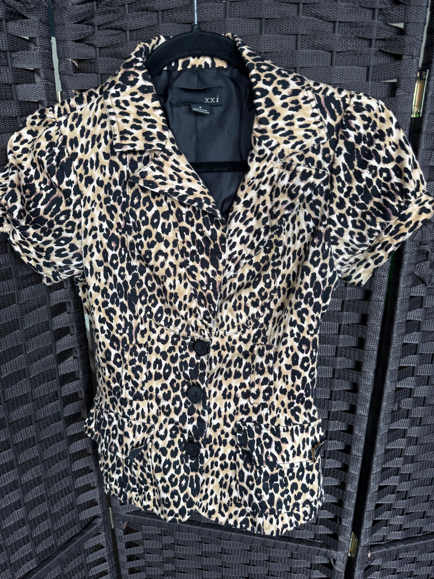 small leopard print jacket