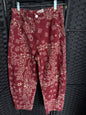 red print Barrel Pants small