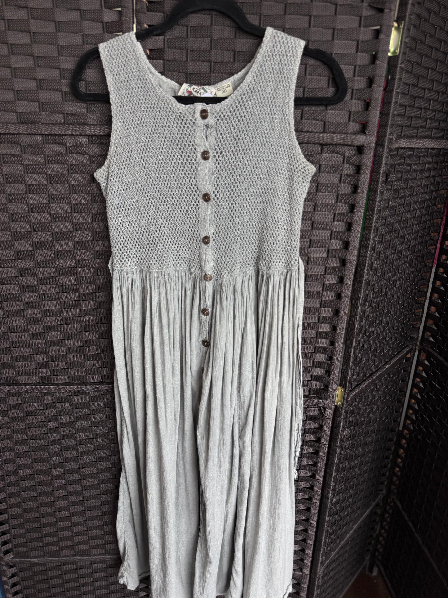 Medium Gray Linen Dress