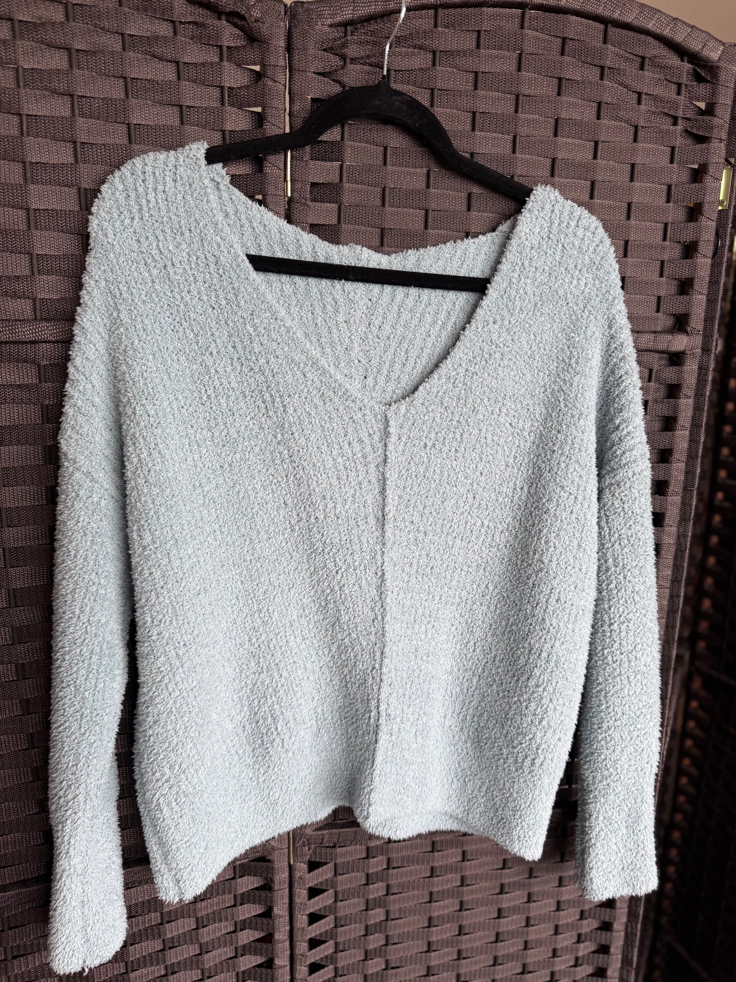 Robin Egg Blue Sweater small