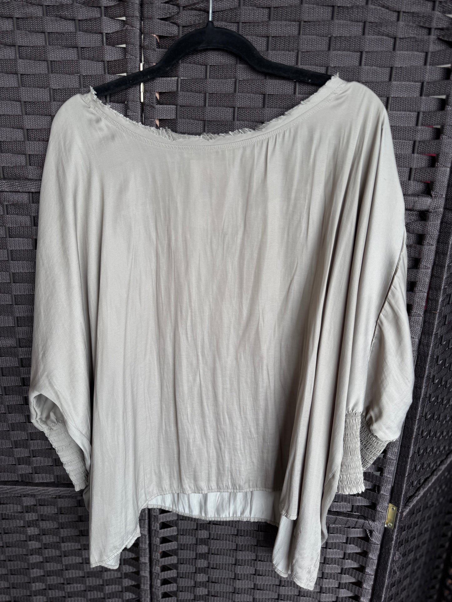 Smocked Sleeve top small
