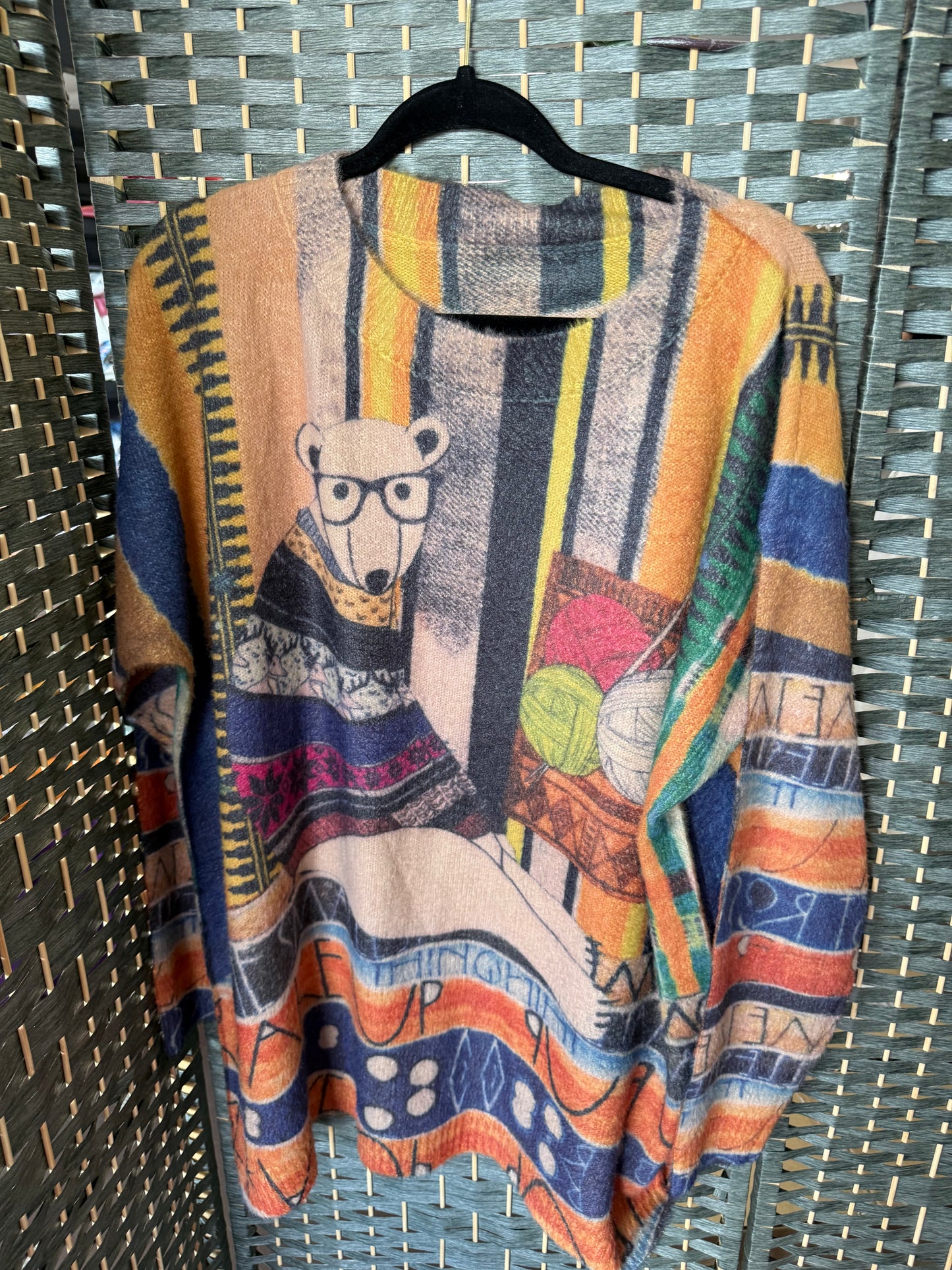 1SZ. COTTON WOOL ART SWEATER
