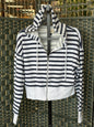 striped cropped hoodie md
