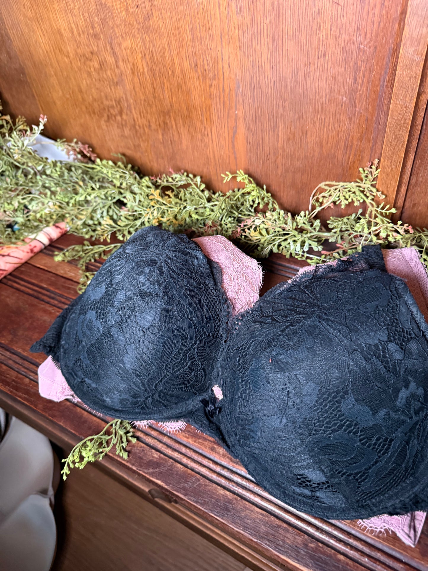 40D 2 bras black/pink