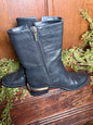 6.5 black biker boots