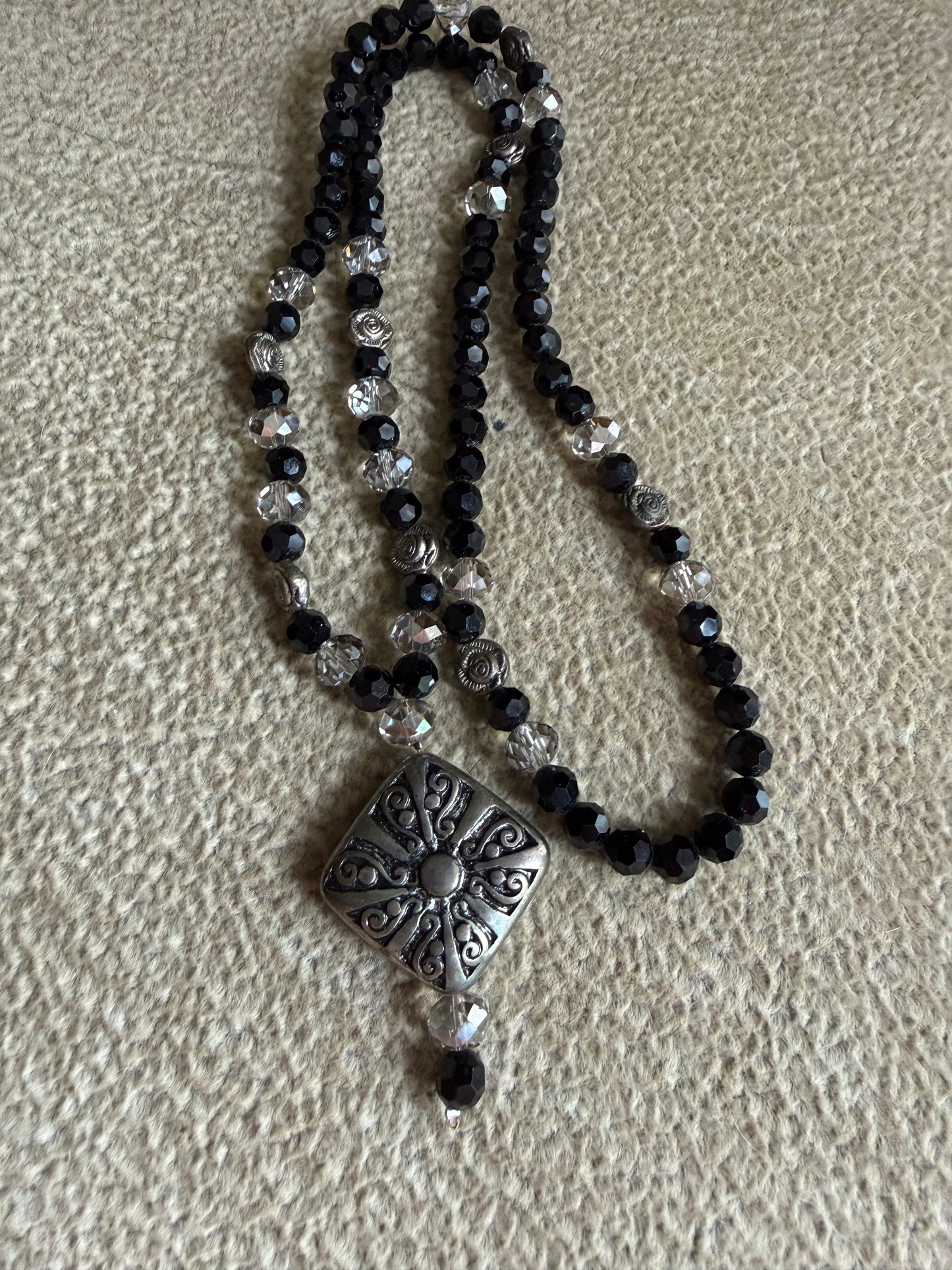 black necklace