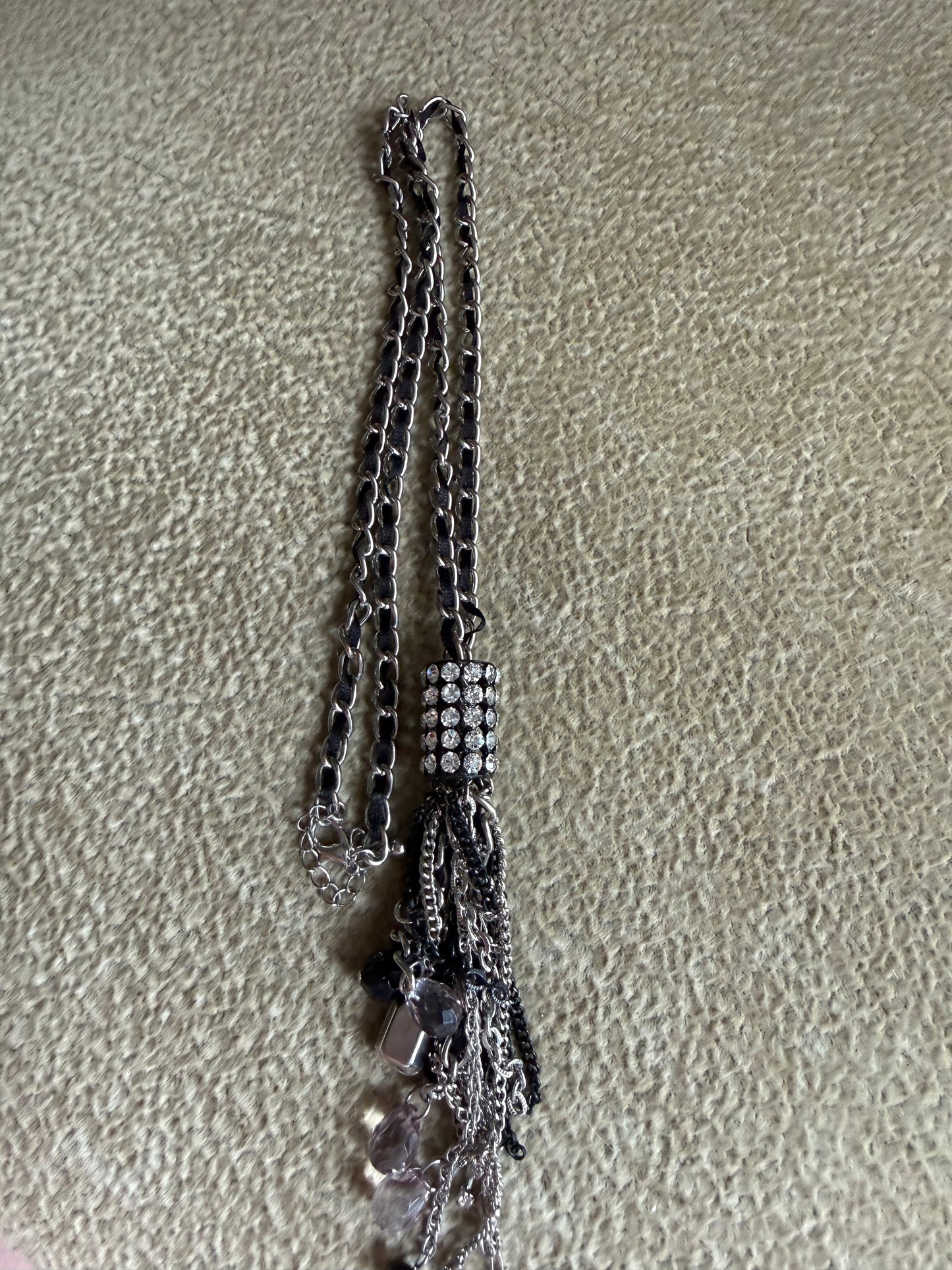 necklace black beaded