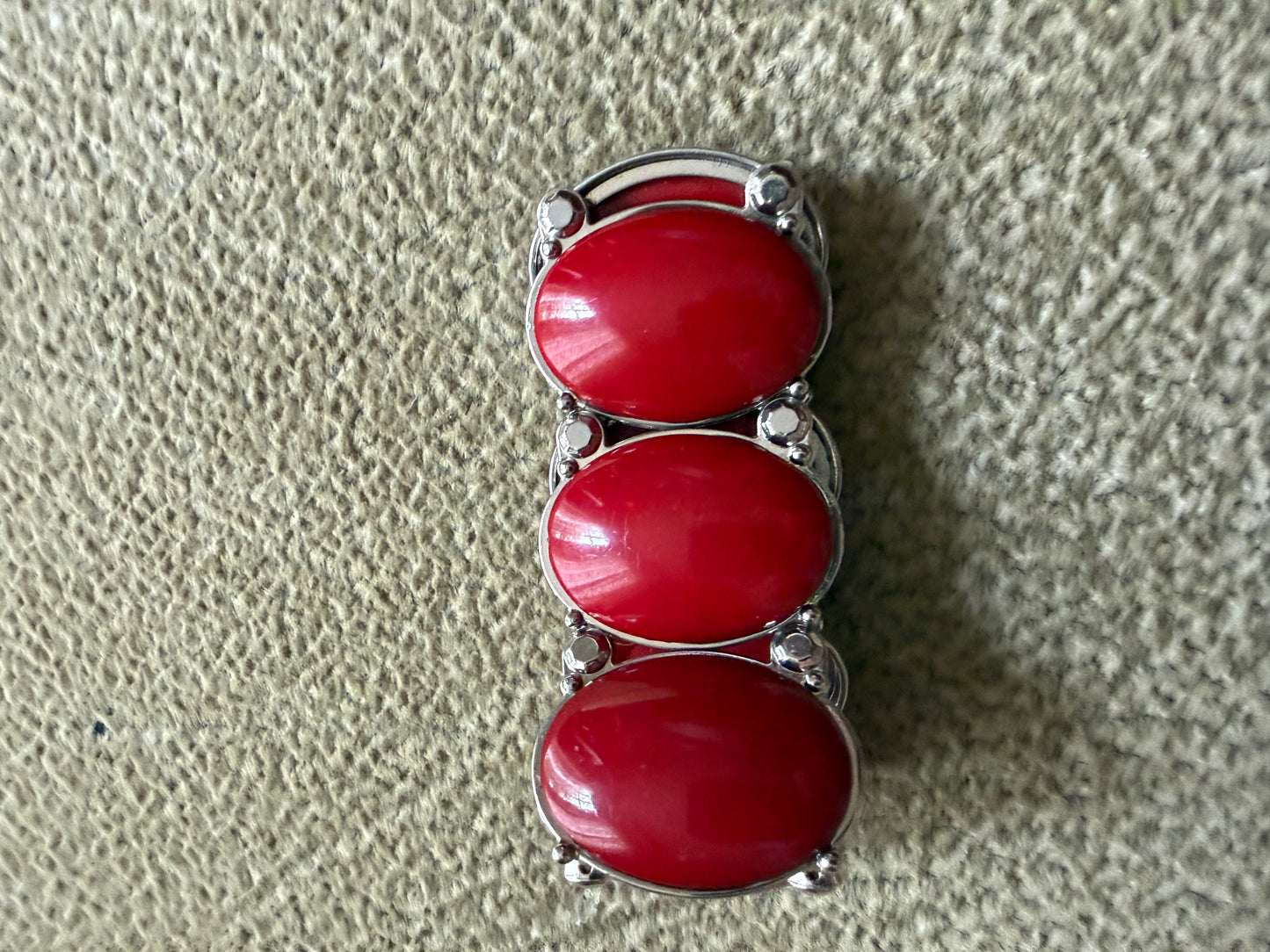 red stretch bracelet