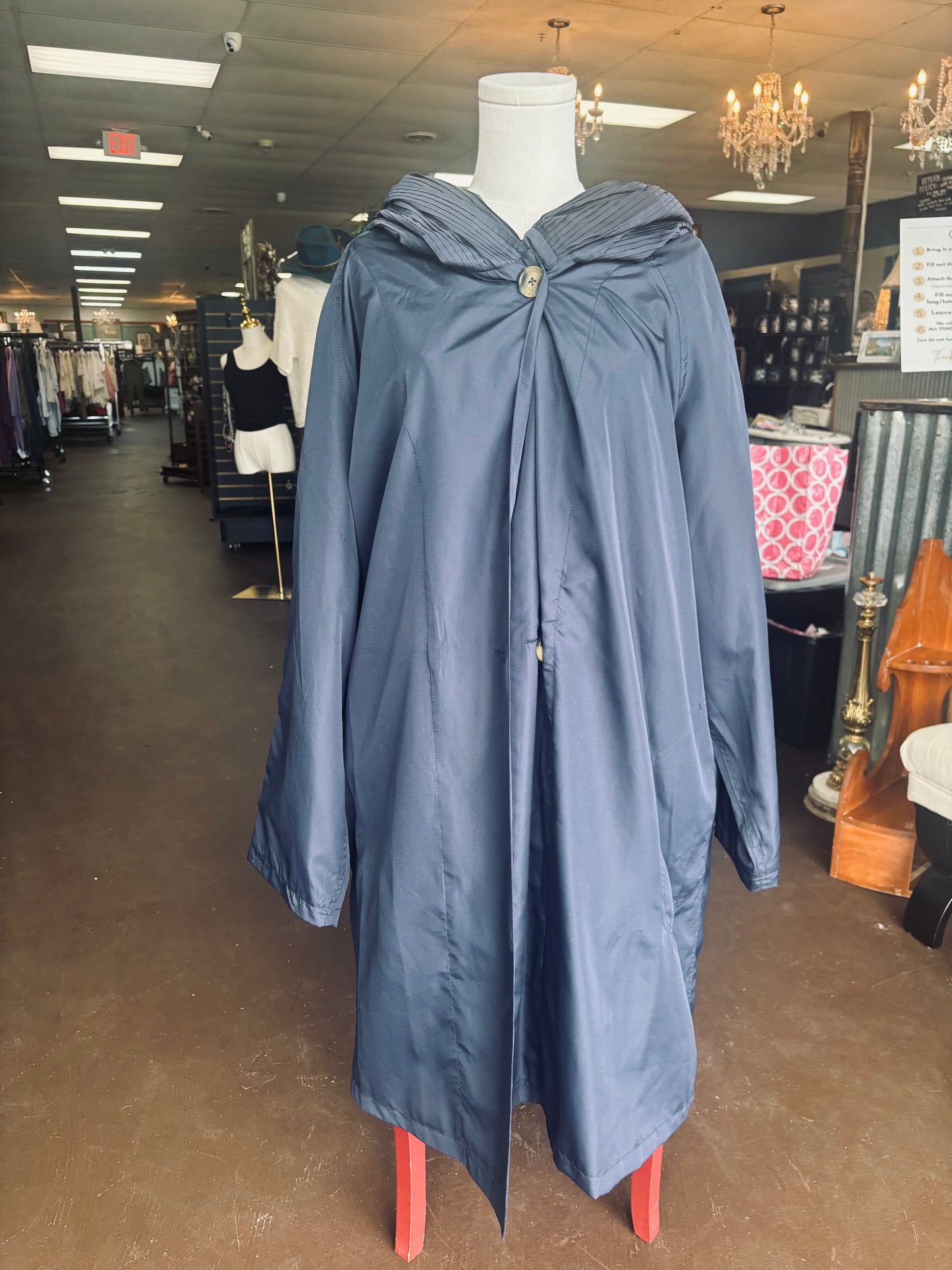 Long Blue Jacket Size 20