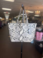 Snakeskin handbag