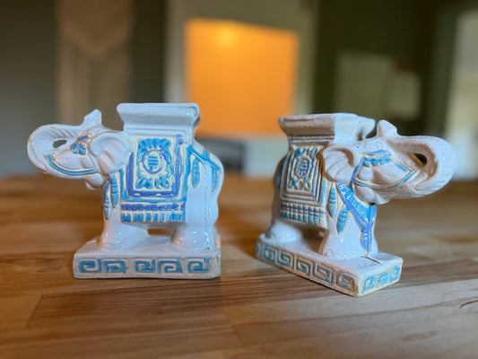 ELEPHANT BOOKENDS/DECOR QTY 2