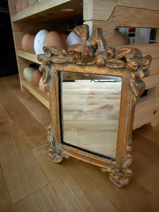 Small antique mirror