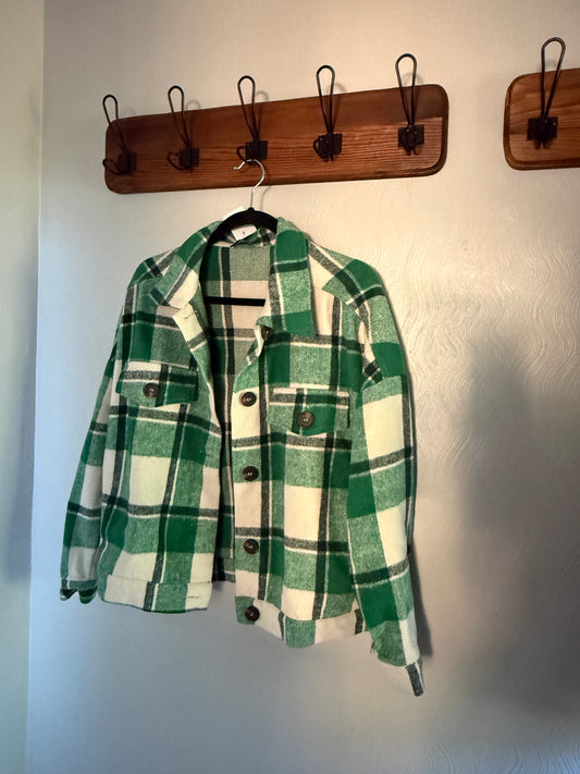 MdGreen plaid jacket