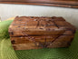 Vintage Hand Carved Wooden Trinket Box – Tropical Palm Tree & Hut Folk Art